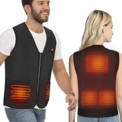 KIMO DIRECT Verwarmde Bodywarmer Met 10.000 MAh Powerbank - Voor Motor/Ski/Kamperen/Vissen - Unisex -CeLaVi winkel 550x550 347
