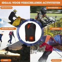 KIMO DIRECT Verwarmde Bodywarmer Met 10.000 MAh Powerbank - Voor Motor/Ski/Kamperen/Vissen - Unisex -CeLaVi winkel 550x550 348