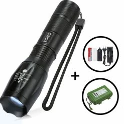 YONO Militaire Zaklamp LED Oplaadbaar - Inclusief Batterij En Oplader – Waterbestendige Zaklantaarn