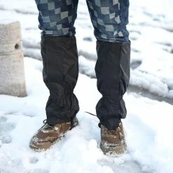 LIXIN Waterdichte Gaiters - Gamaschen - Zwart - Voor Mannen En Vrouwen - Waterdicht En Verstelbaar - Wandelen - Jagen - Bergbeklimmen - Sneeuwschoenwandelen - Outdoor Accessoires -CeLaVi winkel 550x550 4