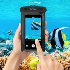 Waterdichte Telefoonhoesjes - Drybag Set Van 2 Stuks - Onderwater Hoesje Telefoon Voor Alle Telefoons - Waterdicht Telefoonhoesje Earkings - Zwart & Roze -CeLaVi winkel 550x550 422