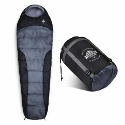 Lumaland Where Tomorrow Outdoor Slaapzak | Klein En Zacht | 230 X 80 Cm X 50 Cm, Inclusief Opbergzak |ingepakt 26 X 14 Cm | 700g | Grijs -CeLaVi winkel 550x550 426