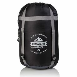 Lumaland Where Tomorrow Outdoor Slaapzak | Klein En Zacht | 230 X 80 Cm X 50 Cm, Inclusief Opbergzak |ingepakt 26 X 14 Cm | 700g | Grijs -CeLaVi winkel 550x550 427