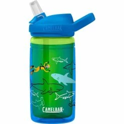 CamelBak Eddy+ Kids Insulated - Drinkfles - 400 Ml - Blauw / Groen (Scuba Sharks) -CeLaVi winkel 550x550 467