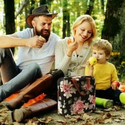 Brisby 4 Laags Geïsoleerde Koeltas - Lunchtas 7 Liter - Bloemetjes -CeLaVi winkel 550x550 470