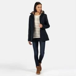 Bergonia II Waterdichte, Geïsoleerde Regenjas Met Capuchon Van Regatta Voor Dames, Outdoorjas, Marineblauw Blauw 13 Bergonia II Waterdichte, Geïsoleerde Regenjas Met Capuchon Van Regatta Voor Dames, Outdoorjas, Marineblauw Blauw -CeLaVi winkel 550x550 483