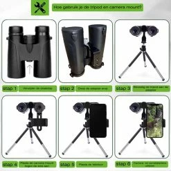 Novocular 12x42 Verrekijker Vogelsspotten - Volwassene - Compact - Telefoonklem - Verrekijker Voor Vogelaars -CeLaVi winkel 550x550 492