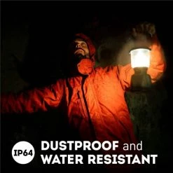 Favour L0818 Retro Camping Lamp Oplaadbaar LED, 320 Lumen, IP64 Waterdicht, Draagbare Kampeerlamp, Tentlamp, Acculamp, Traploos Dimbare Lamp Incl. Kaarslicht-modus, Groen -CeLaVi winkel 550x550 498