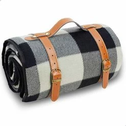 Merkloos Sam's Home XXL Picknick Kleed - Waterdicht - 200 X 200 Cm - Leren Houder - Buitenkleed