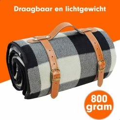 Merkloos Sam's Home XXL Picknick Kleed - Waterdicht - 200 X 200 Cm - Leren Houder - Buitenkleed -CeLaVi winkel 550x550 514