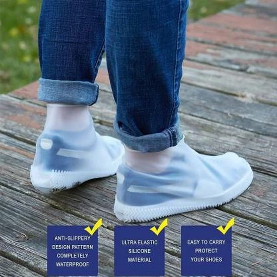 Doodadeals® | Overschoenen Waterdicht | Siliconen Overschoenen | Overschoenen Zwembad | Schoenovertrek Herbruikbaar | Schoenbeschermers | Schoenhoesjes | Wit | Maat L 40-46 5 Doodadeals® | Overschoenen Waterdicht | Siliconen Overschoenen | Overschoenen Zwembad | Schoenovertrek Herbruikbaar | Schoenbeschermers | Schoenhoesjes | Wit | Maat L 40-46 - Afbeelding 3