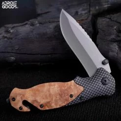 AdroitGoods Zakmes - Jachtmes - Houten Handvat - Survival Mes - Knife - Multitool - 22CM - Nova X46 - Opberghoes -CeLaVi winkel 550x550 57