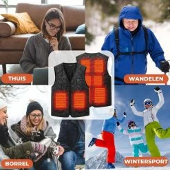 Basila® V-Hals Bodywarmer Met Powerbank - M - 8 Zones - Tot 60 °C - Thermo Kleding - Heated Vest - Elektrische Kleding - Thermo Vest - Verwarmde Vest - Verwarmde Kleding -CeLaVi winkel 550x550 579