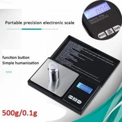 LOUZIR Nauwkeurige Keuken Weegschaal 0,01 Tot 500 Gram - Precisie Digitale Mini Pocket Keukenweegschaal -CeLaVi winkel 550x550 595