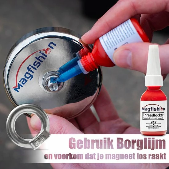 Magfishion Magneetvissen MEGA Set - 400 KG - Vismagneet - 2x Touw + Karabijnhaak Met Schroefsluiting - Dreghaak - Handschoenen - Borgmiddel - Magneet Vissen - Outdoor 6 Magfishion Magneetvissen MEGA Set - 400 KG - Vismagneet - 2x Touw + Karabijnhaak Met Schroefsluiting - Dreghaak - Handschoenen - Borgmiddel - Magneet Vissen - Outdoor - Afbeelding 4