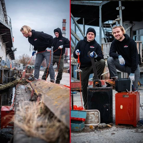 Magfishion Magneetvissen MEGA Set - 400 KG - Vismagneet - 2x Touw + Karabijnhaak Met Schroefsluiting - Dreghaak - Handschoenen - Borgmiddel - Magneet Vissen - Outdoor 9 Magfishion Magneetvissen MEGA Set - 400 KG - Vismagneet - 2x Touw + Karabijnhaak Met Schroefsluiting - Dreghaak - Handschoenen - Borgmiddel - Magneet Vissen - Outdoor - Afbeelding 7