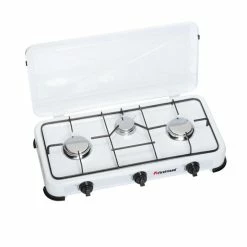 Firefriend Campart KO-6383 Campingkooktoestel - 3-pits Gaskooktoestel - 3 RVS Branders - Wit -CeLaVi winkel 550x550 629