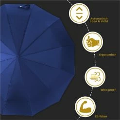Famson Stormparaplu Opvouwbaar - Paraplu - Automatische Stormparaplu - Windproof - 10 Ribben 17 Famson Stormparaplu Opvouwbaar - Paraplu - Automatische Stormparaplu - Windproof - 10 Ribben -CeLaVi winkel 550x550 658