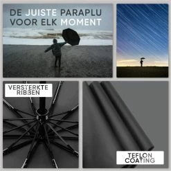 Famson Stormparaplu Opvouwbaar - Paraplu - Automatische Stormparaplu - Windproof - 10 Ribben 20 Famson Stormparaplu Opvouwbaar - Paraplu - Automatische Stormparaplu - Windproof - 10 Ribben -CeLaVi winkel 550x550 661