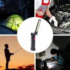 TLVX LED Werklamp Oplaadbaar Groot - Accu LED Lamp - LED Zaklamp - Magneet LED Lamp - Looplamp LED - Worklight - Garage Lamp - Dimbaar - Haak - Magnetisch - Magneet Voet - Zwenkarm - 2000 Lumen -CeLaVi winkel 550x550 669