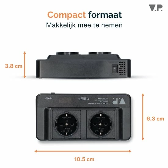 V.P.® Autolader 12V Splitter – Omvormer Auto 12V 230V – Sigarettenaansteker USB Oplader Splitter – Reisstekker Autostekker 4 V.P.® Autolader 12V Splitter – Omvormer Auto 12V 230V – Sigarettenaansteker USB Oplader Splitter – Reisstekker Autostekker - Afbeelding 2