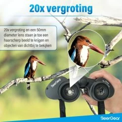 BeerGear Verrekijker Voor Volwassene Incl. Accessoires - Zwart - 20 X 50 - Binoculars / Spotting Scope / Vogelkijker -CeLaVi winkel 550x550 710