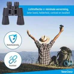 BeerGear Verrekijker Voor Volwassene Incl. Accessoires - Zwart - 20 X 50 - Binoculars / Spotting Scope / Vogelkijker -CeLaVi winkel 550x550 711