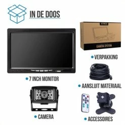 Strex Achteruitrijcamera Set Bedraad - 7" Scherm - 18LED Nachtzicht 15m - IP67 Waterdicht - Achteruitrij Camera 21 Strex Achteruitrijcamera Set Bedraad - 7" Scherm - 18LED Nachtzicht 15m - IP67 Waterdicht - Achteruitrij Camera -CeLaVi winkel 550x550 721