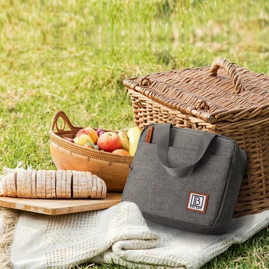 Brisby 4 Laags Geïsoleerde Koeltas - Lunchtas 4 Liter - Donkergrijs 6 Brisby 4 Laags Geïsoleerde Koeltas - Lunchtas 4 Liter - Donkergrijs - Afbeelding 4