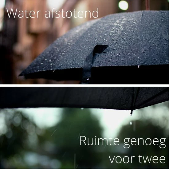 Bushifi Stormparaplu Paraplu - Opvouwbaar - Zwart - 10 Panelen - Polsband 7 Bushifi Stormparaplu Paraplu - Opvouwbaar - Zwart - 10 Panelen - Polsband - Afbeelding 5