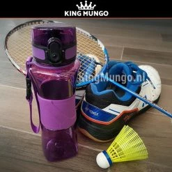 Drinkfles Herbruikbare Waterfles | 500 Ml Paars | Vaatwasserbestendig Drinkbus Bidon | King Mungo KMDF005 -CeLaVi winkel 550x550 804