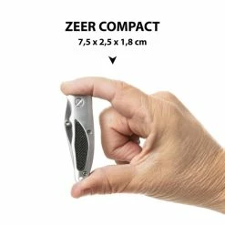 MacGyver Clipknife | Clip Zakmes | 12cm | Mes Met RVS Lemmet – Riemclip – Zilver -CeLaVi winkel 550x550 811