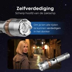 Rebela | Led Zaklamp Oplaadbaar | Flashlight | Aluminium | Waterproof | Inclusief Oplaadbare Batterij | High-Mid-Low-Strobe-SOS | T6 LED Police Flashlight 15 Rebela | Led Zaklamp Oplaadbaar | Flashlight | Aluminium | Waterproof | Inclusief Oplaadbare Batterij | High-Mid-Low-Strobe-SOS | T6 LED Police Flashlight -CeLaVi winkel 550x550 845