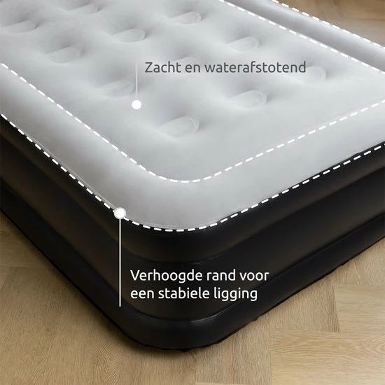 BluMill Eenpersoons Luchtbed - Met Ingebouwde Pomp - Luchtbed Zelfopblazend - Incl. Draagtas - 191x99x36 Cm 4 BluMill Eenpersoons Luchtbed - Met Ingebouwde Pomp - Luchtbed Zelfopblazend - Incl. Draagtas - 191x99x36 Cm - Afbeelding 2