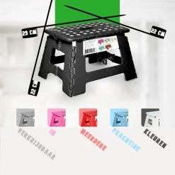 Splendole Opstapje Inklapbaar Caravanopstapje - Opvouwbaar - 100 Kg - Zwarte Krukje -CeLaVi winkel 550x550 871