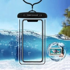 Tempshop Waterdichte Telefoonhoesjes Wit - Onderwater Hoesje Telefoon - Waterdichte Telefoonzakje – Bag – Drybag - Onderwater Hoesje Telefoon – Universeel Geschikt Voor Alle Smartphones - Waterdichte Telefoonhoesje -CeLaVi winkel 550x551 2
