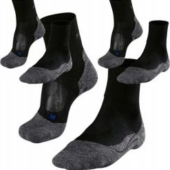 FALKE TK2 Explore Cool Short Wandelsokken Kort Zacht Thermisch Anti-blaar Antizweet Zonder Motief Met Elastische Boord Verkoelend Ademend Sneldrogend Zwart Heren Sportsokken - Maat 42-43 -CeLaVi winkel 550x553 6