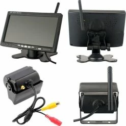 Strex Achteruitrijcamera Set Draadloos - 7" Scherm - 18LED Nachtzicht 15m - IP67 Waterdicht - Achteruitrij Camera - Geschikt Voor Auto/ Camper / Caravan / Vrachtwagen / Landbouw / Boot / Tractor -CeLaVi winkel 550x556