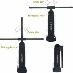TLVX LED Werklamp Oplaadbaar Groot - Accu LED Lamp - LED Zaklamp - Magneet LED Lamp - Looplamp LED - Worklight - Garage Lamp - Dimbaar - Haak - Magnetisch - Magneet Voet - Zwenkarm - 2000 Lumen -CeLaVi winkel 550x558 6