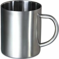 Merkloos RVS Beker - Mok - Koffiebeker - Koffiemok - Reisbeker - Reismok - Dubbelwandig - Roestvrij Staal