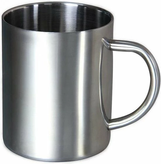 Merkloos RVS Beker - Mok - Koffiebeker - Koffiemok - Reisbeker - Reismok - Dubbelwandig - Roestvrij Staal 3 Merkloos RVS Beker - Mok - Koffiebeker - Koffiemok - Reisbeker - Reismok - Dubbelwandig - Roestvrij Staal