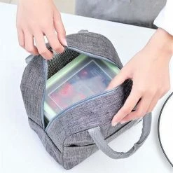 Marishop Koeltas - Lunchtas - Volwassenen En Kinderen - Compact & Handig: Zomer - Picknick -School - Lunch - Werk - Klassiek Grijs -CeLaVi winkel 550x564 3