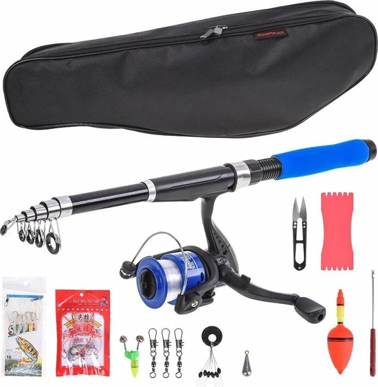 Woegel Hengelset – Complete Visset – Vishengel + Accessoires – Werpmolen 50 Meter - Hengel Van 2,1meter Inschuifbaar – Voor Beginners En Gelegenheidsvissers 3 Woegel Hengelset – Complete Visset – Vishengel + Accessoires – Werpmolen 50 Meter - Hengel Van 2,1meter Inschuifbaar – Voor Beginners En Gelegenheidsvissers