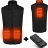 Govic Verwarmde Bodywarmer MET POWERBANK 20000mah - Verwarmd Vest - Warmte Vest - Elektrisch Verwarmd Vest - Verwarmde Kleding - Verwarmde Jas - Thermo Vest - L -CeLaVi winkel 550x565