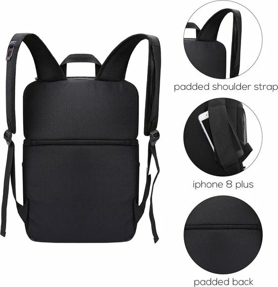 Sunflake Koeltas Rugzak (28L) - Geschikt Voor 16 Blikjes - Lunchtas Voor Dames En Heren - Zwart 10 Sunflake Koeltas Rugzak (28L) - Geschikt Voor 16 Blikjes - Lunchtas Voor Dames En Heren - Zwart - Afbeelding 8