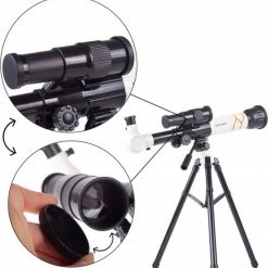 Novity® - Telescoop Met Statief - Sterrenkijker - Spotting Scope - Volwassenen En Kinderen - 20x 30x En 40x Vergroting - Verstelbaar Statief - Speelgoed - Kids -CeLaVi winkel 550x569
