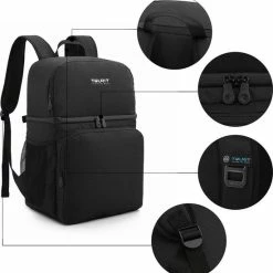 Sunflake Koeltas Rugzak (28L) - Geschikt Voor 16 Blikjes - Lunchtas Voor Dames En Heren - Zwart 18 Sunflake Koeltas Rugzak (28L) - Geschikt Voor 16 Blikjes - Lunchtas Voor Dames En Heren - Zwart -CeLaVi winkel 550x572 3