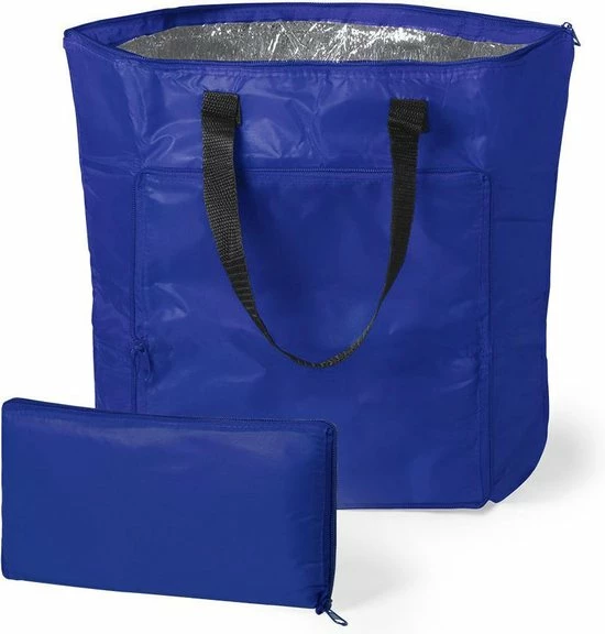Merkloos Opvouwbare Koeltas - Lunchtas - Koeltas Lunch - Blauw 3 Merkloos Opvouwbare Koeltas - Lunchtas - Koeltas Lunch - Blauw