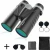 VOLCAN Verrekijker 10x42 - Voor Volwassene - HD - Spatwaterdicht - Met Lensdoppen, Draagtas En Nekkoord - Zwart -CeLaVi winkel 550x576 3