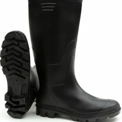 Regenlaarzen Hoog Solemates - Zwart - Knielaars - Dames & Heren - Maat 39